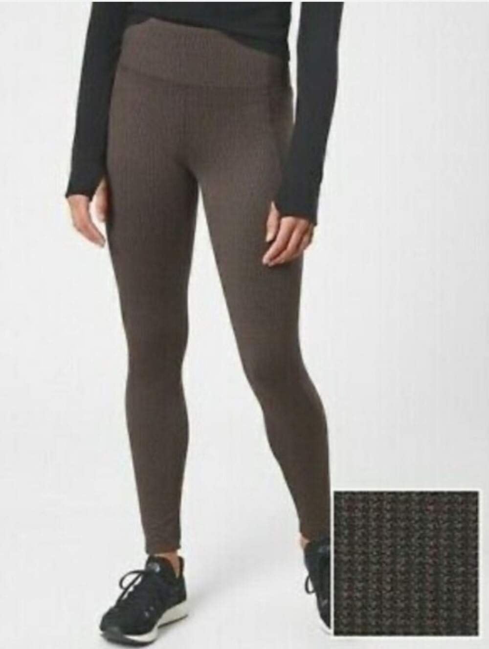 NWT ATHLETA DELANCEY HOUNDSTOOTH TIGHT LARGE